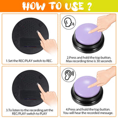 Dog Recordable Button Toy